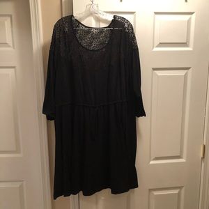 Black Torrid lace top dress